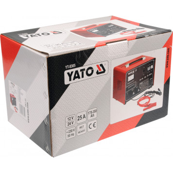 Зарядное YT-8305 устройство 12/24V 25А 350Ah YATO-2