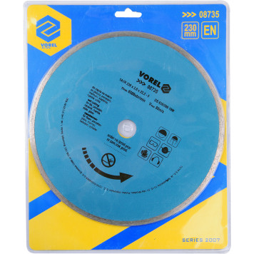 Диск 08735 алмазный по плитке 230 мм VOREL-1
