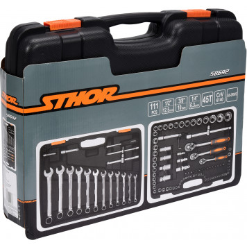 Набор 58692 инструмента 1/4", 3/8", 1/2" 111 предмета STHOR-3