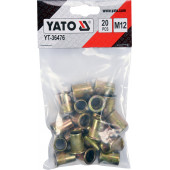 Заклепка YT-36476 резьбовая сталь М12, 20 шт. YATO