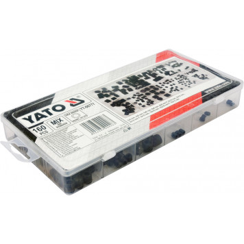 Набор YT-06777 винтов устан. с плос. концом,160шт YATO-2