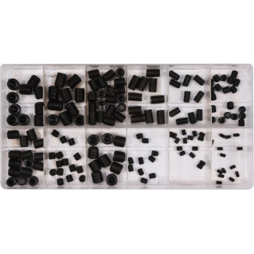 Набор YT-06777 винтов устан. с плос. концом,160шт YATO