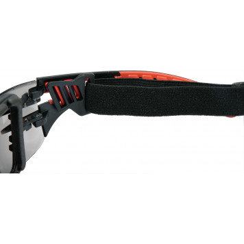 Очки YT-73701 защитные открытые чёрные с дужками на резинке YATO-4