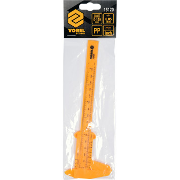 Штангенциркуль 15120 пластиковый 150 мм VOREL-1