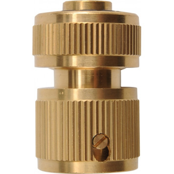 Соединительный шланг-насадка 89071 латунный с автостопом 1/2 FLO