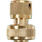 Соединительный шланг-насадка 89073 латунный с автостопом 3/4 FLO