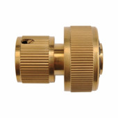 Соединительный шланг-насадка 89103 латунный с автостопом 3/4 FLO