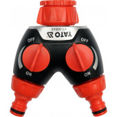 Распределитель YT-99848 внешний 3/4"-1" двухканальный YATO