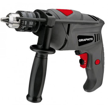 Дрель 58G715 ударная,550Вт патрон 13мм Graphite Дрель 58G715 ударная,550Вт патрон 13мм Graphite