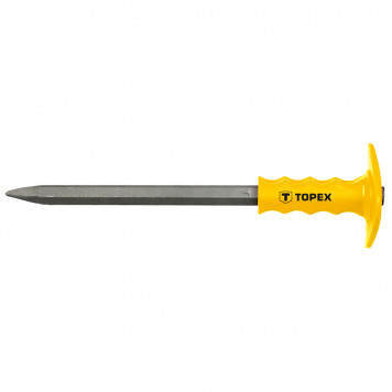 Зубило 03A169 400 х 19 мм с предохранителем (пика) ТОРЕХ