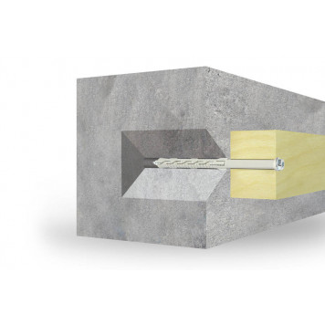 Распорный дюбель KPS-FAST 10х120 с шурупом, уп 50 шт. Wkret-1