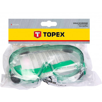 Очки 82S107 защитные прозрачные зелёные ТОРЕХ-1