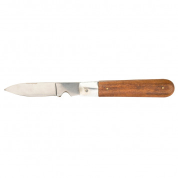 Нож 17В630 монтёрский (деревянная рукоятка) TopTools