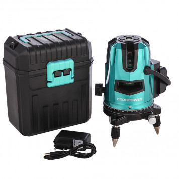 Уровень лазерный E0056 Profipower, зеленый, 5 лучей-3