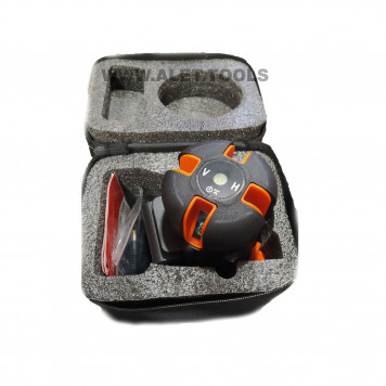 Уровень лазерный E0055, зеленый, 5 лучей, AC DC-3