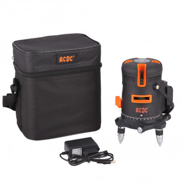 Уровень лазерный E0055, зеленый, 5 лучей, AC DC-1