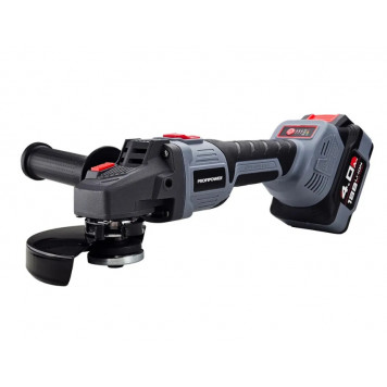 Угловая шлифмашинка E0080 бесщеточная 125 мм, 18 B Li-ion 2х4.0 А/ч Угловая шлифмашинка E0080 бесщеточная 125 мм, 18 B Li-ion 2х4.0 А/ч