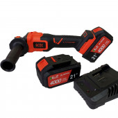 Угловая шлифмашинка T0063 аккумуляторная бесщеточная 125 мм, 18 В Li-ion 2х4.0 А/ч  