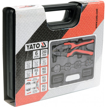 Инструмент YT-2245 для обжима и зачистки проводов 260 мм YATO-3