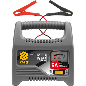 Зарядное 82551 устройство 12В/6А/84Ач VOREL
