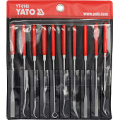 Надфили YT-6145 алмазные в наборе 3 х 140 х 50 мм, 10 предметов