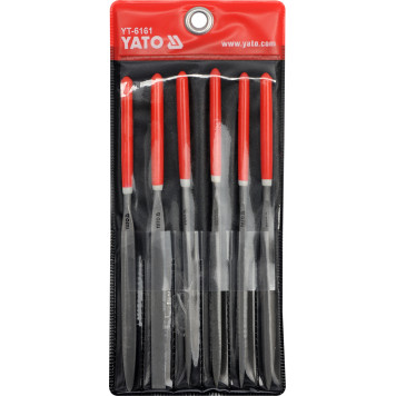 Надфили YT-6161 160 х 75 мм, 6 предметов YATO-1