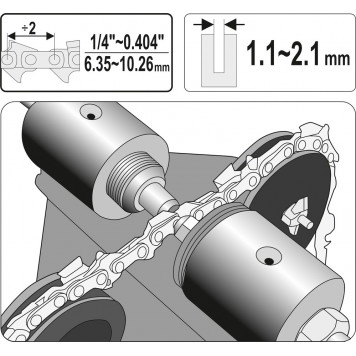 Станок YT-84970 клепальный для цепей бензопил YATO-3