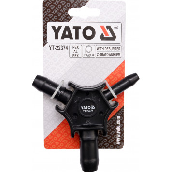 Калибратор YT-22374 пластиковый с фаскоснимателем 16/20/26 YATO-1
