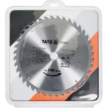 Диск YT-6076 с карбид вольфрамом 300х30 мм, 40 зубьев YATO-1