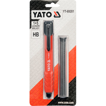 Автокарандаш YT-69281 для столяров, каменщика с грифелями YATO-2