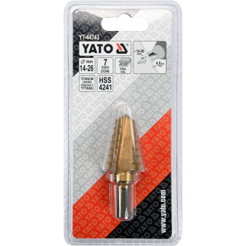Сверло ступенчатое YT-44743 14-26 мм-2