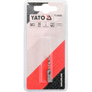Сверло-метчик YT-44840 М3 HEX YATO-1