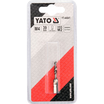 Сверло-метчик YT-44841 М4 HEX YATO-1