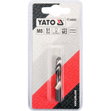 Сверло-метчик YT-44845 М8 HEX YATO-1