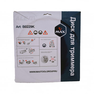 Диск B0229K для триммера 255 мм х 25.4 мм, 60 зубьев MAX-3