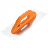 Гладилка 50-174 зубчатая 380x128 мм, зуб 10x10 мм, деревянная ручка NEO