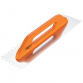 Гладилка 50-183 зубчатая 480x128 мм, зуб 10x10 мм, деревянная ручка NEO