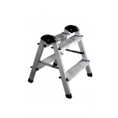 Стремянка алюминиевая двухсторонняя 2-х ступенчатая