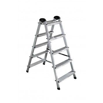 Стремянка алюминиевая двухсторонняя 5-ти ступенчатая Стремянка алюминиевая двухсторонняя 5-ти ступенчатая