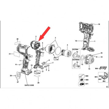 МОТОР N574179 с ВЫКЛЮЧАТЕЛЕМ В СБОРЕ-1