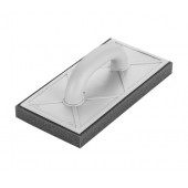 Тёрка 50-226 с серой губкой 25 мм, 280x140 мм, пластмассовая ручка NEO