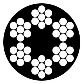 Трос DIN 3055 оцинкованный в оплетке ПВХ 8/10 мм, 50 м (бухта)