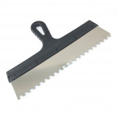 Шпатель зубчатый 350 мм, зуб 8х8 мм (0,4 нерж)