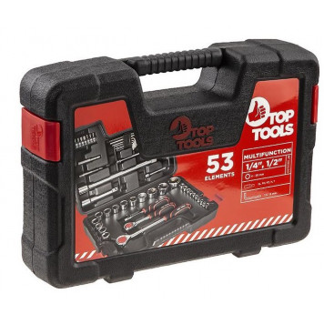 Набор 38D530 бит и головок 1/4", 1/2" 53 шт. TOPTOOLS-6