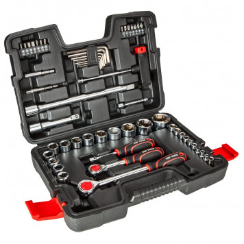 Набор 38D530 бит и головок 1/4", 1/2" 53 шт. TOPTOOLS Набор 38D530 бит и головок 1/4", 1/2" 53 шт. TOPTOOLS