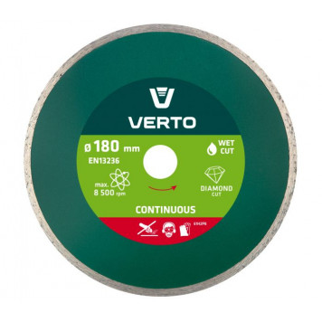 Диск 61H2P8 алмазный 180 мм плитка VERTO