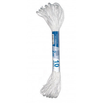 Шнур вязаный 2 мм, 30 м, белый ALET