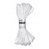 Шнур вязаный 5 мм, 10 м, белый ALET