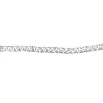 Шнур вязаный 6 мм, 20 м, белый ALET-1