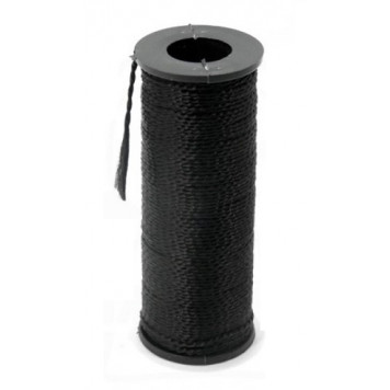 Нить полипропиленовая крученая черная (катушка 50г)/150шт.